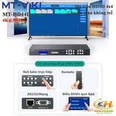 Bộ Chia Chuyển Mạch Ma Trận HDMI 4K@30Hz 4 Ra 4 MT-VIKI MT-HD44L – Chuyển Cảnh Không Trễ | Chính Hãng