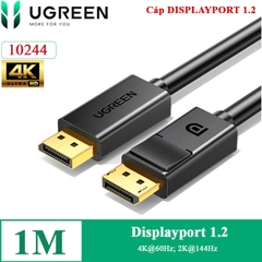 Dây cáp Displayport 1.2 4K@60Hz DP102 chính hãng Ugreen dài 1M 1.5M 2M 3M 5M 10244 10245 10211 10212 10213
