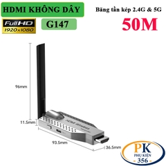 Bộ Chia HDMI Không Dây G147 Full HD 1080P – Kết Nối 1 Phát 4 Màn Hình, Khoảng Cách 50m