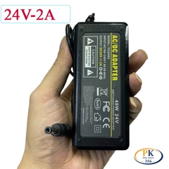 Bộ Nguồn Adapter DC 24V 2A 48W YU-2402 – Jack DC 5.5×2.5mm, Ổn Định, Chống Nhiễu