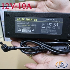 Bộ Nguồn Adapter 12V-10A 120W XYT-1210 – Giắc DC Góc Vuông, Công Suất Lớn, Chống Nhiễu