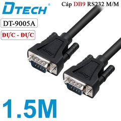 Dây Cáp COM DB9 RS232 Đực sang Đực Dtech DT-9005A M/M dài 1.5M - 5M