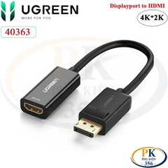 Cáp Chuyển DisplayPort Sang HDMI Ugreen 40362 Full HD 1080P Chính Hãng