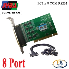 Card PCI to 8 COM RS232 Syba FG-PMT08S-CM – Mở rộng 8 cổng COM cho PC