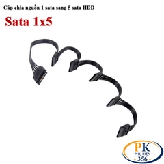 Cáp chia nguồn SATA 1 ra 5 dài 40cm cho HDD SSD