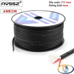 Dây Cáp Microphone 2x0.3mm² AVSSZ AME230 Bọc Sợi Đồng Ø6mm