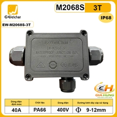 Hộp Nối Điện Chống Nước 2 Ngả IP68 E-Weichat EW-M2068S-2T Chính Hãng