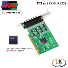 Card PCI to 8 COM RS232 Syba FG-PMT08S-CM – Mở rộng 8 cổng COM cho PC