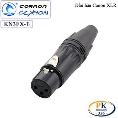 Đầu hàn Canon XLR 3 pin Coraon CZXYON KN3MX-B & KN3FX-B – Jack XLR hàn dây cao cấp