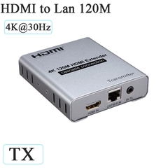 Bộ mở rộng HDMI 4K 120m qua cáp mạng Cat6, hỗ trợ nối tầng Cascade nhiều màn hình, 4K@30Hz, DTS Dolby, loop-out, vỏ nhôm tản nhiệt tốt.