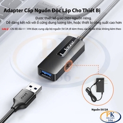 Cáp USB 3.0 Nối Dài Có Chipset Khuếch Đại Và Nguồn Phụ 5V2A Jasoz D116 5M 10M 15M 20M