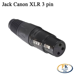 Đầu jack hàn âm thanh Canon XLR 3 pin đực cái – Chân đồng mạ vàng cao cấp