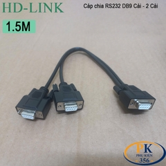 Dây cáp chia COM DB9 RS232 Cái sang 2 cổng cái dài 0.3M, 0.5M, 1M, 1.5M, 2M, 3M, 5M, 10M – HD-Link DIY 28AWG cao cấp