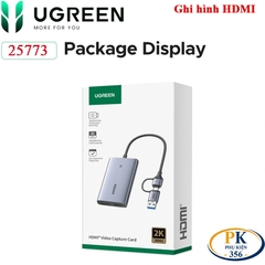 USB Ghi Hình HDMI Ugreen CM726-25773 USB 3.0 – Capture 1080P60, HDMI Loop Out 4K, Livestream Chuyên Nghiệp