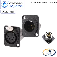 Nhân hàn âm tường Canon XLR 4 pin Coraon CZXYON Z-NC4MD-LX-B & Z-NC4FD-LX-B – Lắp mặt máy chuyên nghiệp