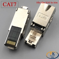 Đầu Bấm Mạng RJ45 Cat7 Tool Free Không Cần Kìm, Vỏ Kim Loại Chống Nhiễu 10Gbps/600MHz chuẩn công nghiệp