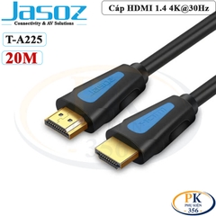 Dây cáp HDMI 2.0 Jasoz A118 4K@60Hz dài 1.5M-20M Dùng Cho Tivi, Máy chiếu - Hàng Chính Hãng