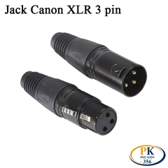 Đầu jack hàn âm thanh Canon XLR 3 pin đực cái – Chân đồng mạ vàng cao cấp
