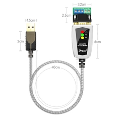 Cáp Chuyển Đổi DTECH DT-5119 USB 2.0 Sang RS422/RS485 DB9 Serial dài 0.5M