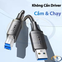 Cáp USB 3.0 BM chính hãng Jasoz D113 dài 1.5M 2M 3M dùng cho máy in màu HDD ổ cứng ngoài tốc độ cao