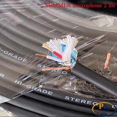 Dây cáp tín hiệu âm thanh 2 lõi microphone  SUMMER – dây làm cáp audio DIY 3.5mm, RCA AV Canon 6.5mm