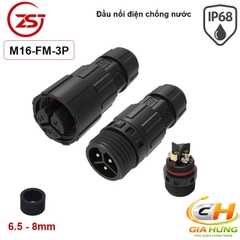 Đầu Cút Nối Dây Điện Chống Nước IP68 Chính Hãng ZSJ M16-MF Dùng Cho Dây 2–12 Lõi