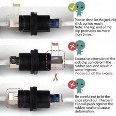 Đầu Nối Dây Mạng RJ45 Chống Nước IP68 Chính Hãng ZSJ – Model ZSJ-RJ45