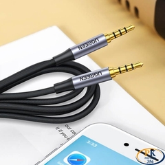 Dây Audio AUX 3.5mm 2 Đầu 4 Nấc TRRS Ugreen AV183 – Hỗ Trợ Mic, Tai Nghe