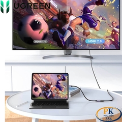 Cáp chuyển Micro HDMI sang HDMI 2.0 4K@60Hz chính hãng Ugreen 10553 dài 15Cm cao cấp