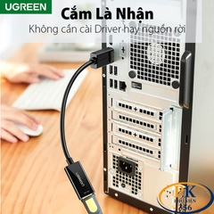 Cáp Chuyển DisplayPort Sang HDMI 4K@60Hz Ugreen 70694 Chính Hãng