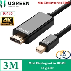 Cáp chuyển Mini DisplayPort Thunderbolt sang HDMI 4K@30Hz MD101 Ugreen 10455 dài 3M
