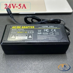Bộ Nguồn Adapter DC 24V 5A 120W YU-2405 – Chân DC 5.5×2.5mm, Nguồn Ổn Định, Bền Bỉ