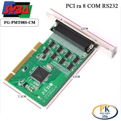 Card PCI to 8 COM RS232 Syba FG-PMT08S-CM – Mở rộng 8 cổng COM cho PC