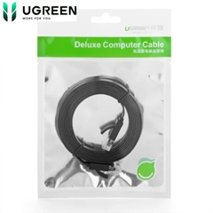 Dây cáp mạng RJ45 CAT6 1Gb 250Mhz Ugreen 50178 dây dẹt màu đen dài 10M