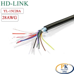 Dây tín hiệu 15+1 lõi 24AWG làm cáp COM DB15 RS232 chính hãng HD-link YL-15C24A