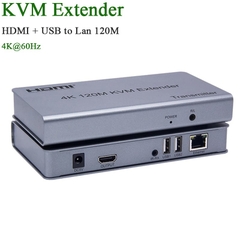 Bộ chuyển đổi HDMI sang LAN có USB kéo dài 200m, hỗ trợ Full HD 1080P, H.264, kết nối Over Ethernet qua switch mạng