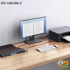 Bộ Chuyển Mạch HDMI USB KVM Switch 16 Ra 1 MT-VIKI MT-1601HK-C | Hỗ Trợ 4K 30Hz