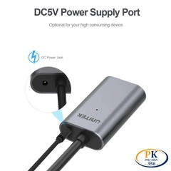 Dây Cáp Nối Dài USB 3.0 Chính Hãng Unitek Y-3004 (5M), Y-3005 (10M) – Có Chip Khuếch Đại & Cổng Nguồn Phụ