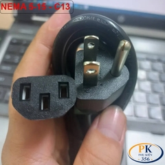 Dây Nguồn Máy Tính C13 NEMA 5-15 Chuẩn US | Lõi Đồng 3x1.0mm² An Toàn, Bền Bỉ