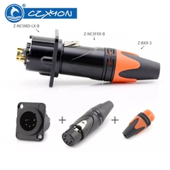 Đầu hàn Canon XLR 5 pin Coraon CZXYON CL-5MX & CL-5FX – Jack XLR hàn dây cao cấp
