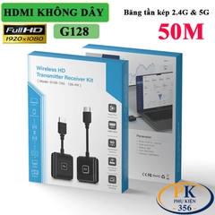 Bộ Thu Phát HDMI Không Dây G128-HD Full HD 1080P – Truyền Tín Hiệu 50m, Băng Tần Kép 2.4G/5G