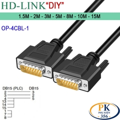 Cáp DB15 dương dùng cho PLC Programming DB15M to DB15M dài 1.5M – 15M (Thay thế OP-4CBL-2)