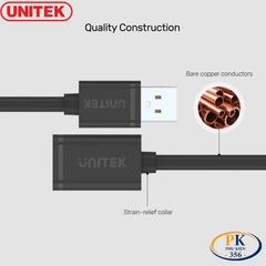 Dây Cáp USB 2.0 Nối Dài AM – AF Chính Hãng Unitek (1M–10M) – Hàng Cao Cấp