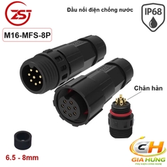 Đầu Cút Nối Dây Điện Chống Nước IP68 Chính Hãng ZSJ M16-MF Dùng Cho Dây 2–12 Lõi