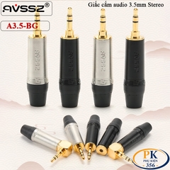 Giắc hàn audio 3.5mm stereo male chính hãng AVSSZ A3.5-BG