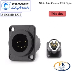 Đầu hàn Canon XLR 5 pin Coraon CZXYON CL-5MX & CL-5FX – Jack XLR hàn dây cao cấp