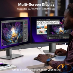 Dây cáp chuyển Displayport sang HDMI 2.0 4K@60Hz DP119 chính hãng Ugreen dài 1M 2M 15773 15774