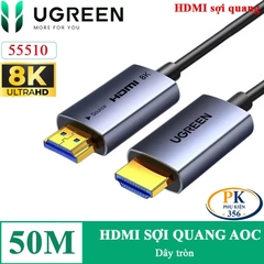 Dây cáp HDMI sợi quang AOC 2.1 chuẩn 8K@60Hz, 4K@240Hz chính hãng Ugreen HD183 dài 10M – 50M