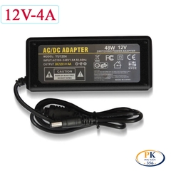 Adapter DC 12V 4A 48W YU1204 – Nguồn Ổn Định, Jack 5.5×2.5mm, Chống Nhiễu