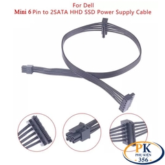 Cáp chia nguồn Mini 6Pin ra 2 SATA cho Dell Vostro 3653 3650 3655 3252 3668 3670